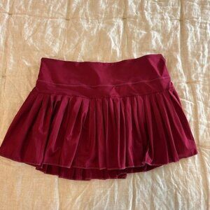 Gold Hinge Pleated Tennis Skirt